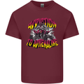 Quad Biking Adrenaline Off Road ATV Biker Mens Cotton T-Shirt Tee Top Maroon