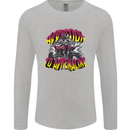 Quad Biking Adrenaline Off Road ATV Biker Mens Long Sleeve T-Shirt Sports Grey