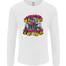 Quad Biking Adrenaline Off Road ATV Biker Mens Long Sleeve T-Shirt White