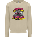 Quad Biking Adrenaline Off Road ATV Biker Mens Sweatshirt Jumper Sand