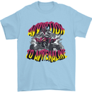 Quad Biking Adrenaline Off Road ATV Biker Mens T-Shirt 100% Cotton Light Blue