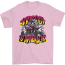 Quad Biking Adrenaline Off Road ATV Biker Mens T-Shirt 100% Cotton Light Pink