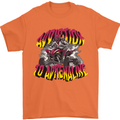 Quad Biking Adrenaline Off Road ATV Biker Mens T-Shirt 100% Cotton Orange
