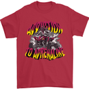 Quad Biking Adrenaline Off Road ATV Biker Mens T-Shirt 100% Cotton Red