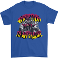 Quad Biking Adrenaline Off Road ATV Biker Mens T-Shirt 100% Cotton Royal Blue