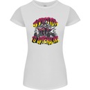 Quad Biking Adrenaline Off Road ATV Biker Womens Petite Cut T-Shirt White