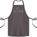Quail Bird ECG Cotton Apron 100% Organic Dark Grey