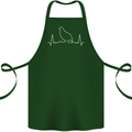 Quail Bird ECG Cotton Apron 100% Organic Forest Green