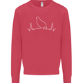 Quail Bird ECG Kids Sweatshirt Jumper Heliconia