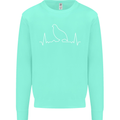 Quail Bird ECG Kids Sweatshirt Jumper Peppermint