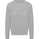 Quail Bird ECG Kids Sweatshirt Jumper Sports Grey
