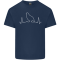 Quail Bird ECG Kids T-Shirt Childrens Navy Blue