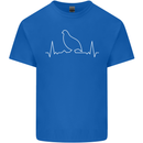 Quail Bird ECG Kids T-Shirt Childrens Royal Blue