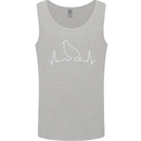 Quail Bird ECG Mens Vest Tank Top Sports Grey