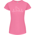 Quail Bird ECG Womens Petite Cut T-Shirt Azalea