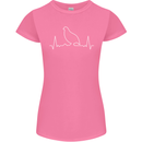 Quail Bird ECG Womens Petite Cut T-Shirt Azalea