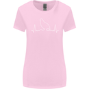 Quail Bird ECG Womens Wider Cut T-Shirt Light Pink