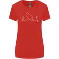 Quail Bird ECG Womens Wider Cut T-Shirt Red