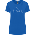 Quail Bird ECG Womens Wider Cut T-Shirt Royal Blue