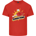Queen Ping Pong Table Tennis Funny Kids T-Shirt Childrens Red