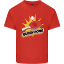 Queen Ping Pong Table Tennis Funny Kids T-Shirt Childrens Red