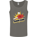 Queen Ping Pong Table Tennis Funny Mens Vest Tank Top Charcoal
