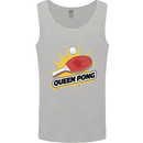 Queen Ping Pong Table Tennis Funny Mens Vest Tank Top Sports Grey
