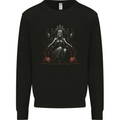 Queen Witch Fantasy Halloween Skulls Demon Mens Sweatshirt Jumper Black