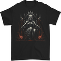 Queen Witch Fantasy Halloween Skulls Demon Mens T-Shirt 100% Cotton BLACK