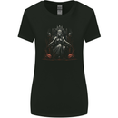 Queen Witch Fantasy Halloween Skulls Demon Womens Wider Cut T-Shirt Black