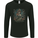 Queen of Nature Fantasy Pagan Mens Long Sleeve T-Shirt Black