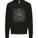 Queen of Nature Fantasy Pagan Mens Sweatshirt Jumper Black