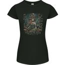 Queen of Nature Fantasy Pagan Womens Petite Cut T-Shirt Black