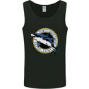 Quints Shark Fishing Amnity Island Great White Mens Vest Tank Top Black