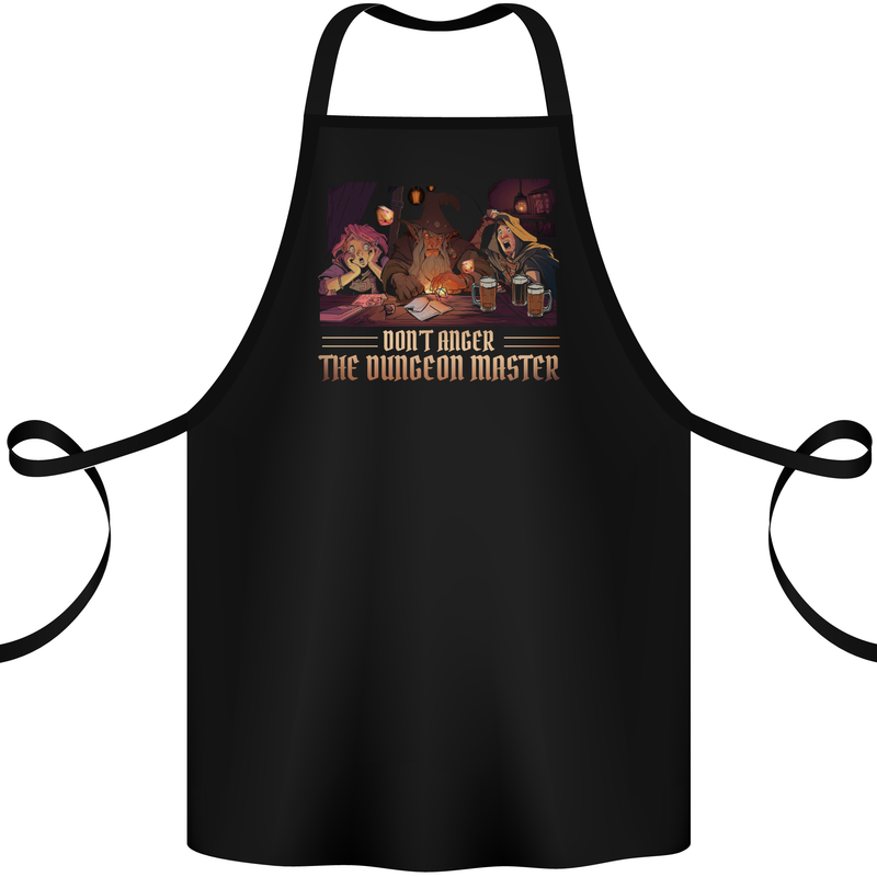 RPG Anger the Dungeon Master Role Play Games Cotton Apron 100% Organic Black