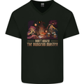 RPG Anger the Dungeon Master Role Play Games Mens V-Neck Cotton T-Shirt Black