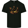 RPG Cats Role Play Games Mens Cotton T-Shirt Tee Top Black