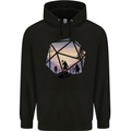 RPG Dice Role Play Games Mens 80% Cotton Hoodie Black