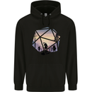 RPG Dice Role Play Games Mens 80% Cotton Hoodie Black