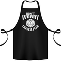 RPG Dont Worry I Have a Plan Role Play Games Cotton Apron 100% Organic Black