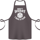 RPG Dont Worry I Have a Plan Role Play Games Cotton Apron 100% Organic Dark Grey