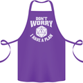 RPG Dont Worry I Have a Plan Role Play Games Cotton Apron 100% Organic Purple