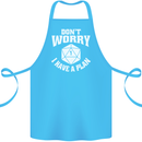RPG Dont Worry I Have a Plan Role Play Games Cotton Apron 100% Organic Turquoise
