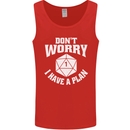 RPG Dont Worry I Have a Plan Role Play Games Mens Vest Tank Top Red