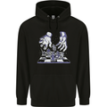 RPG Hands Role Play Games Mens 80% Cotton Hoodie Black