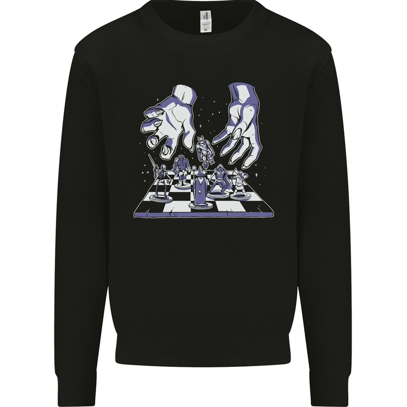 RPG Hands Role Play Games Mens Sweatshirt Jumper Black
