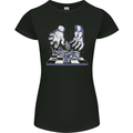 RPG Hands Role Play Games Womens Petite Cut T-Shirt Black