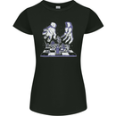 RPG Hands Role Play Games Womens Petite Cut T-Shirt Black