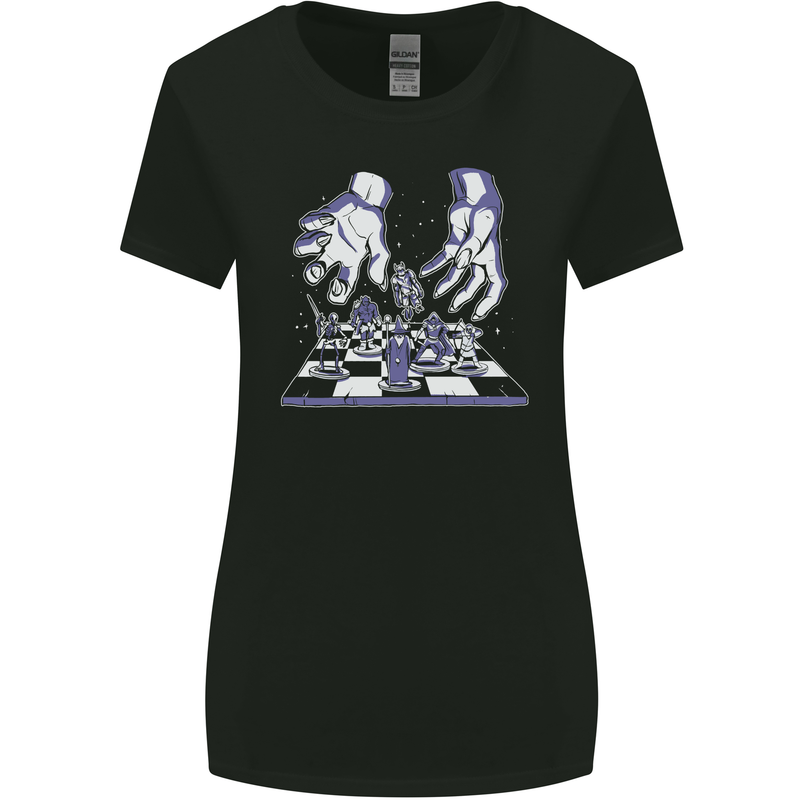 RPG Hands Role Play Games Womens Wider Cut T-Shirt Black
