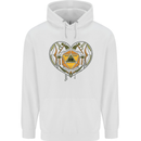 RPG Heart Role Play Games Dice Mens 80% Cotton Hoodie White
